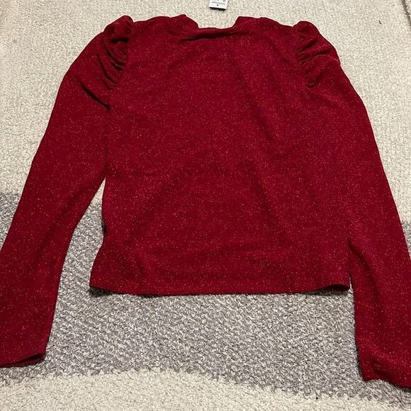 NWT- L.N.V. - XL. Red Metallic Top - Picture 2 of 8